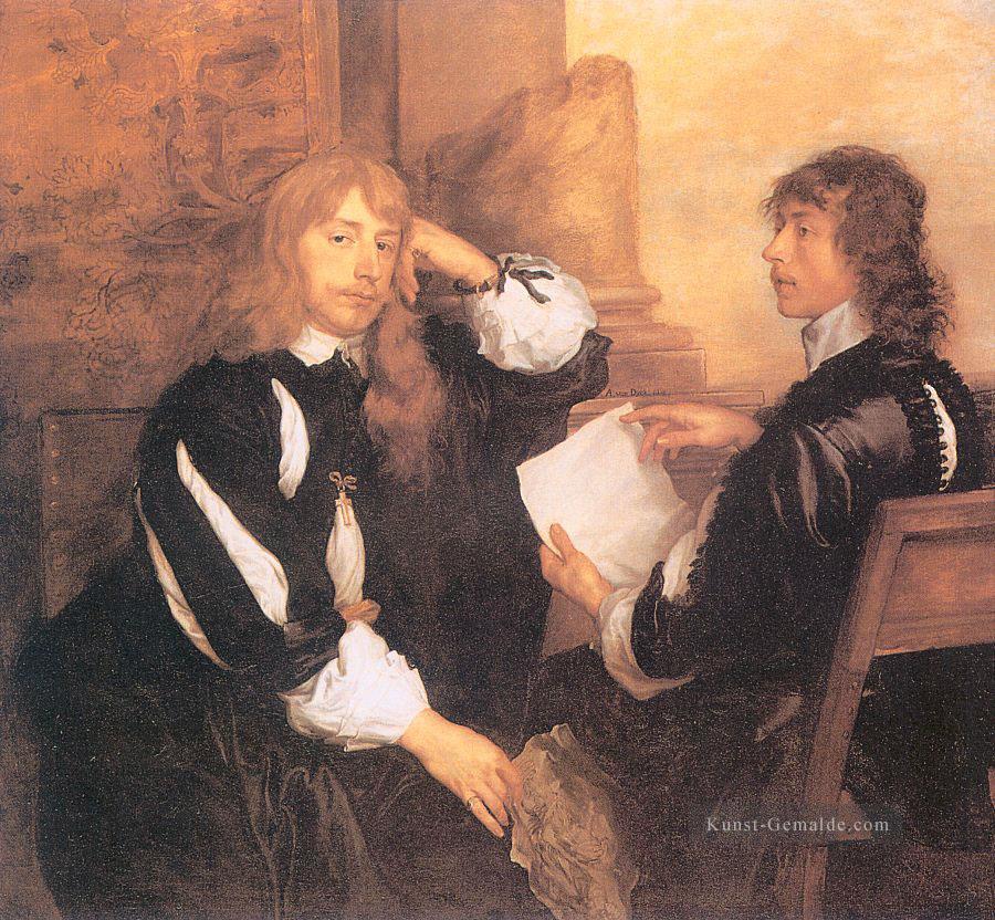 Thomas Killigrew und William Herr Crofts Barock Hofmaler Anthony van Dyck Ölgemälde